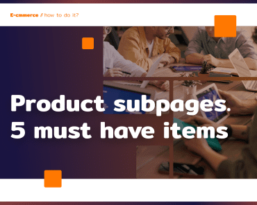 Product sub-sites. 5 must-have items