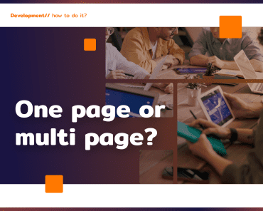 One page or multi page? What to choose?