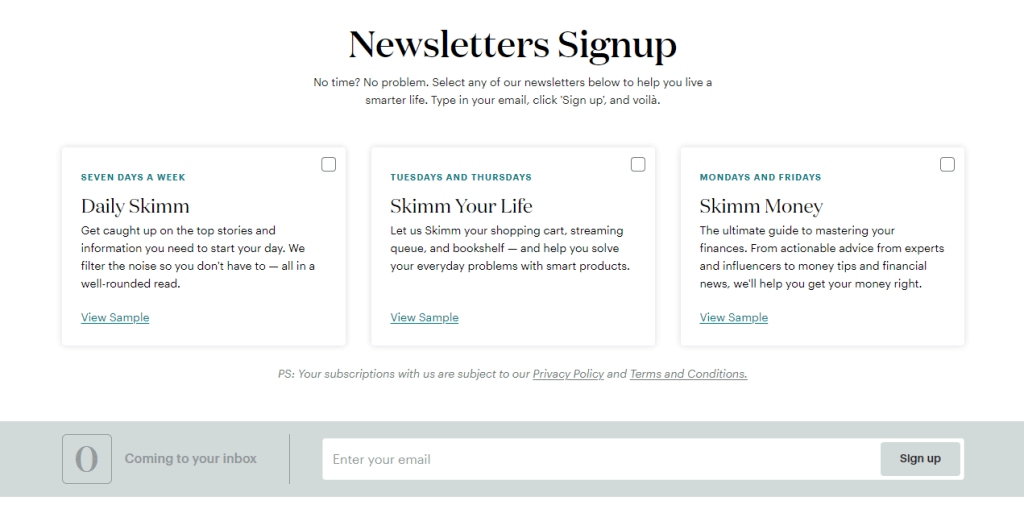 newsletter what is an example  