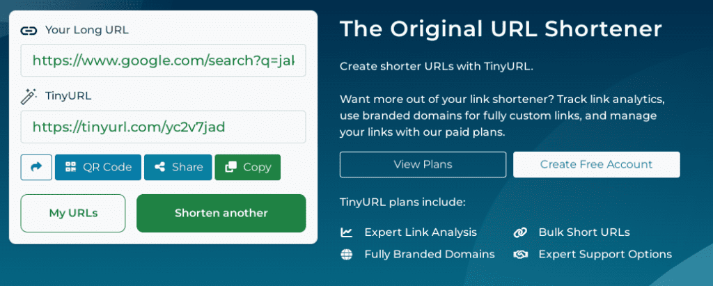 how to shorten a link in tiny url 2