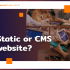 static or cms website