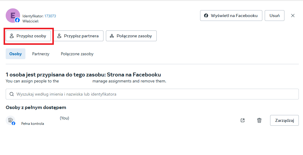 Jak dodać dostępy do fanpage na Facebooku 16
