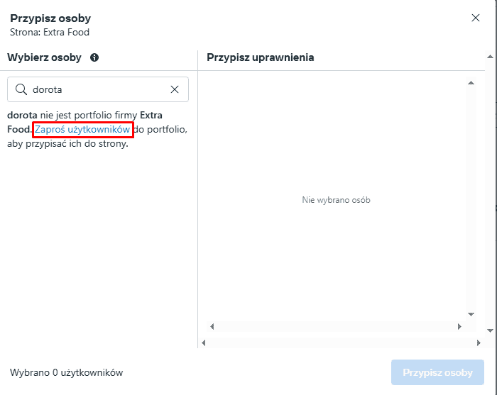 Jak dodać dostępy do fanpage na Facebooku 10