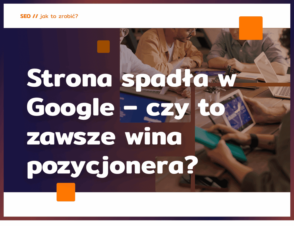 strona spadła w google